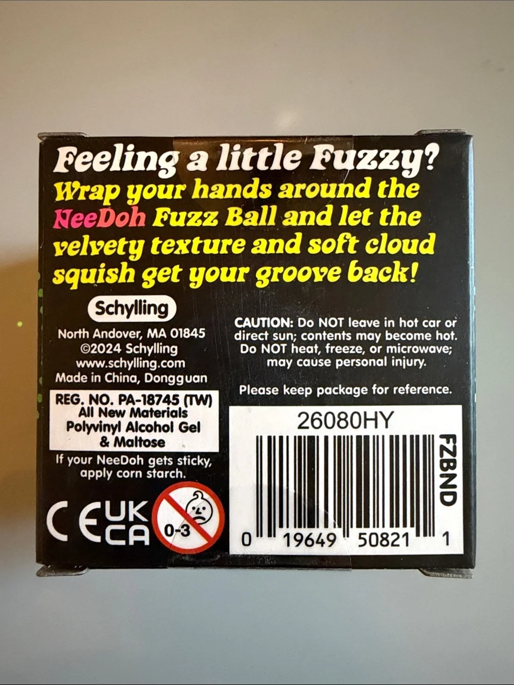 Authentic NEE DOH Fuzz Ball - Green Velvet Squeeze